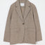 LINEN BLEND OVERSIZED JACKET Brown / Free