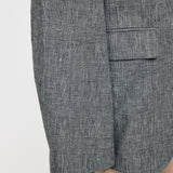 LINEN BLEND OVERSIZED JACKET Gray / Free