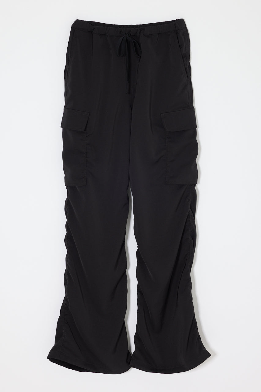 SATIN CARGO PANT Black / 1 (S)