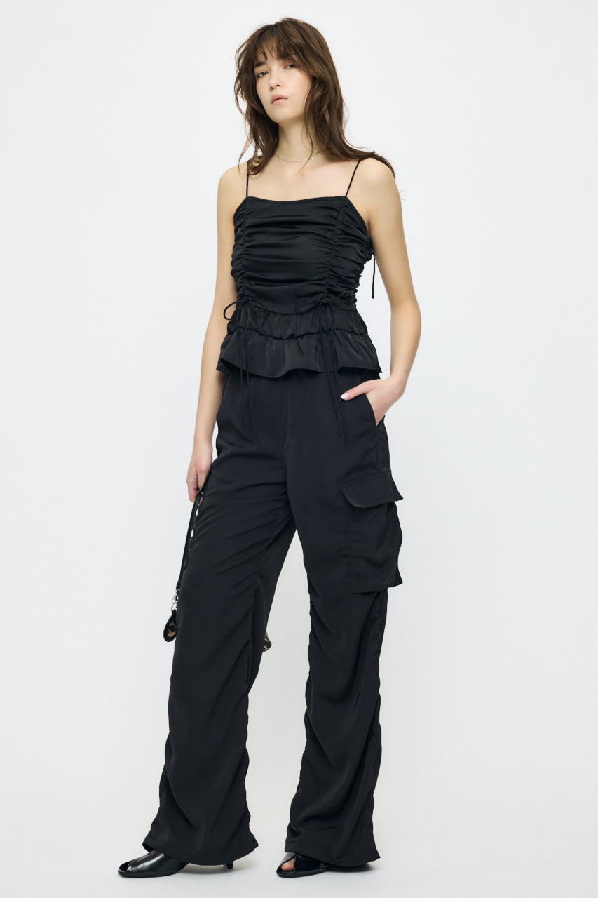 SATIN CARGO PANT Black / 1 (S)