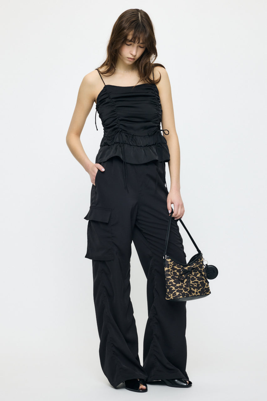 SATIN CARGO PANT Black / 1 (S)