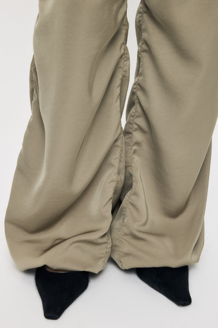 SATIN CARGO PANT Khaki / 1 (S)