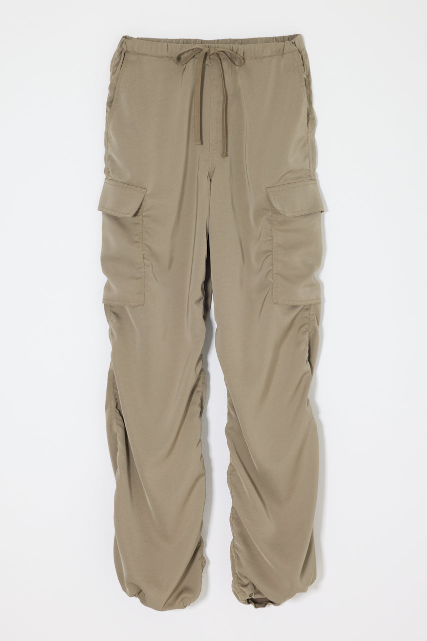 SATIN CARGO PANT Khaki / 1 (S)