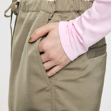 SATIN CARGO PANT Khaki / 1 (S)