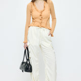 SATIN CARGO PANT