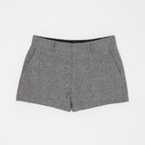 LINEN BLEND MICRO SHORTS Gray / 1 (S)