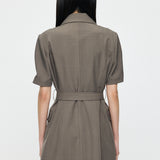 TRENCH MINI DRESS Brown / 1 (S)