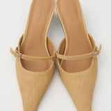 STRAP POINTED MULE Beige / M