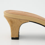 STRAP POINTED MULE Beige / M