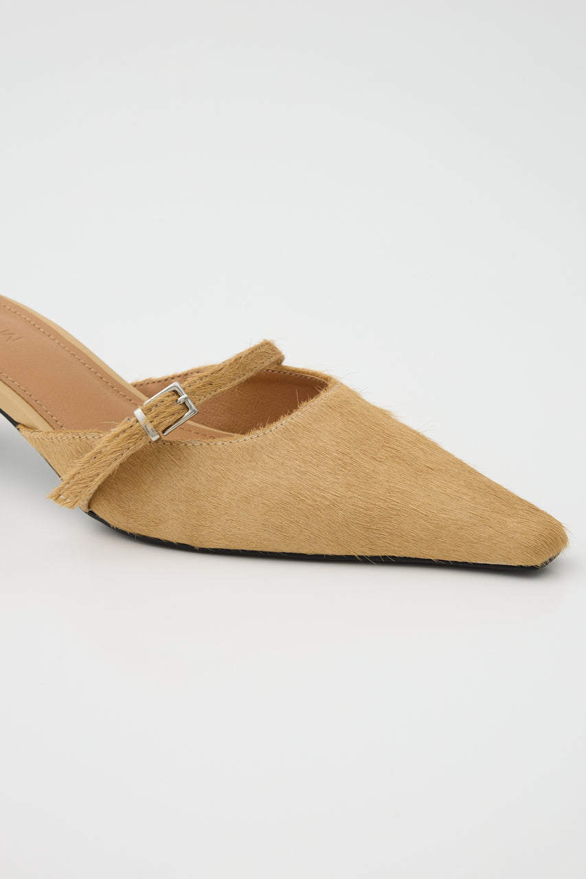 STRAP POINTED MULE Beige / M