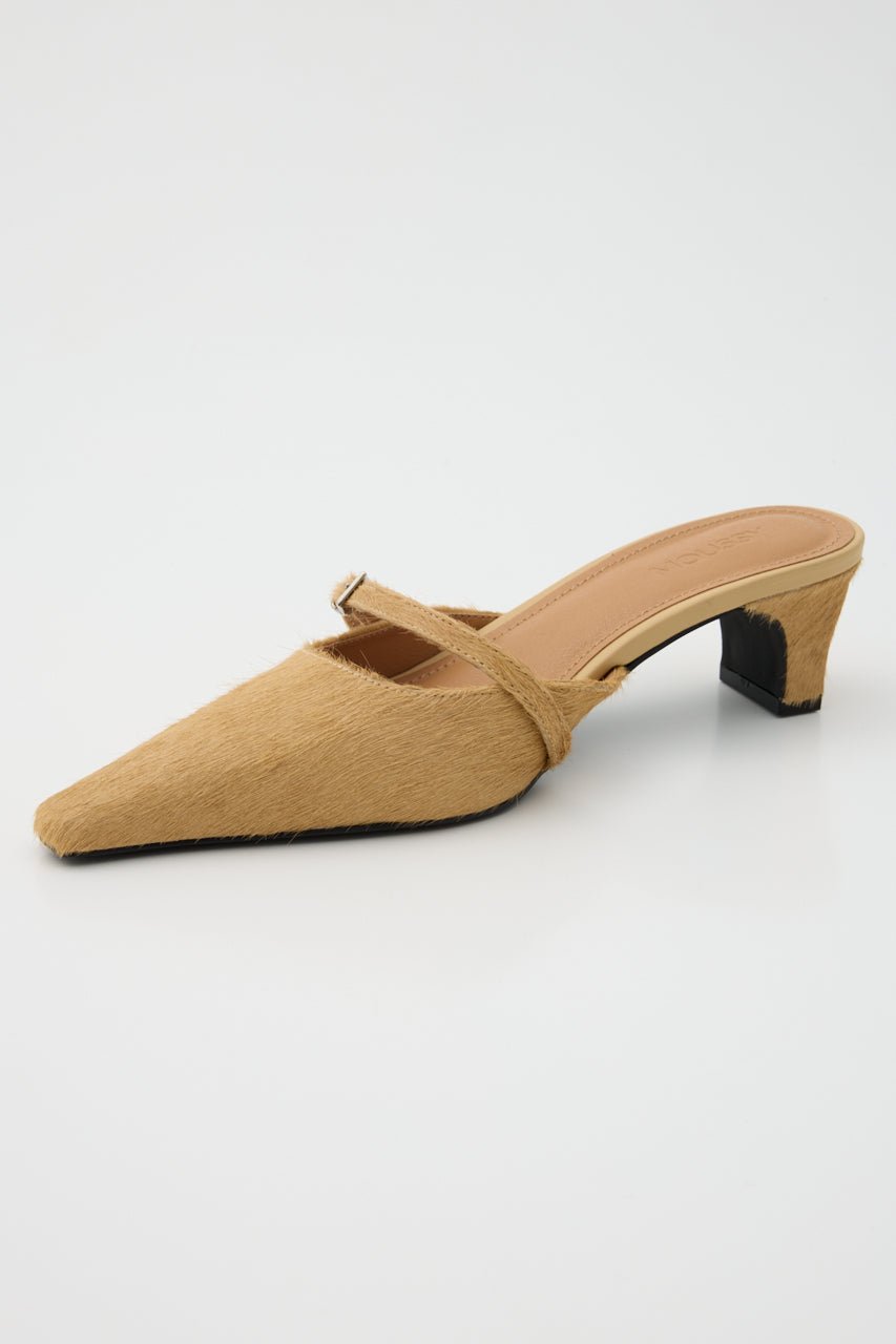 STRAP POINTED MULE Beige / M