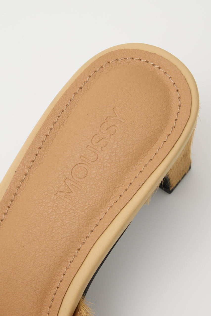 STRAP POINTED MULE Beige / M