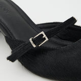 STRAP POINTED MULE Black / M