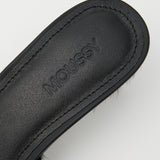 STRAP POINTED MULE Black / M