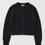 SHADOW STRIPE KNIT CARDIGN Black / Free