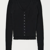 HALTER NECK DOUBLE KNIT TOP Black / Free