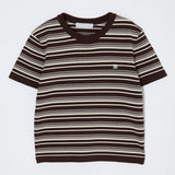 MULTI BORDER BABY TEE Brown / Free