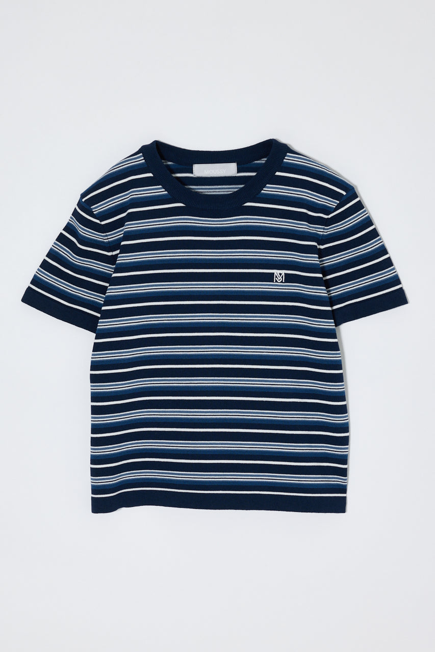 MULTI BORDER BABY TEE Navy / Free