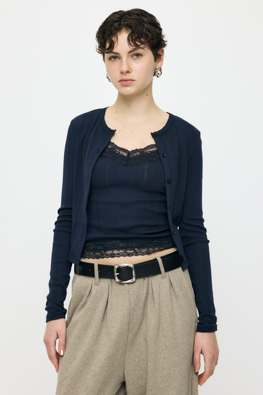 moussy 新品タグ付きLACY CAMI AND CARDIGAN Lacy Cami And Cardigan – MOUSSY