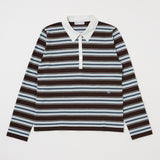 BORDER POLO KNIT TEE Brown / Free