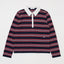BORDER POLO KNIT TEE Navy / Free