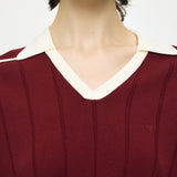 BI COLOR KNIT POLO Red / Free