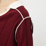 BI COLOR KNIT POLO Red / Free