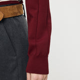 BI COLOR KNIT POLO Red / Free