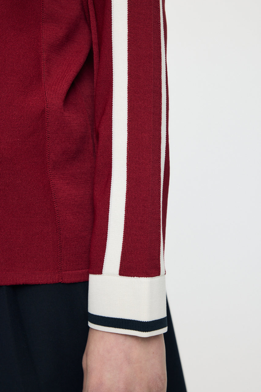 KNIT GAME SHIRT - JS Dark Red / Free