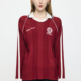 KNIT GAME SHIRT - JS Dark Red / Free