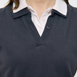 CONTRAST POLO TOP Gray / Free