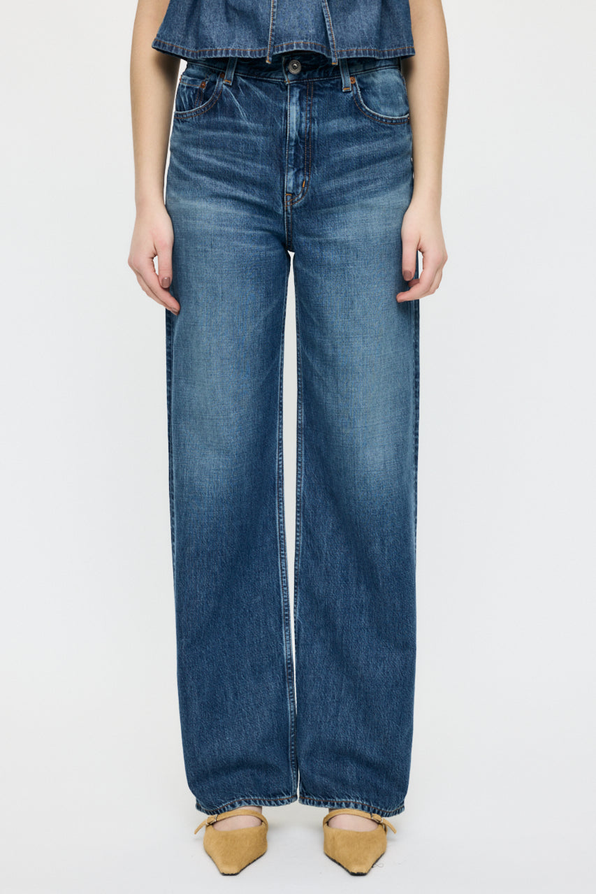 TENCEL DENIM STRAIGHT Blue / 23