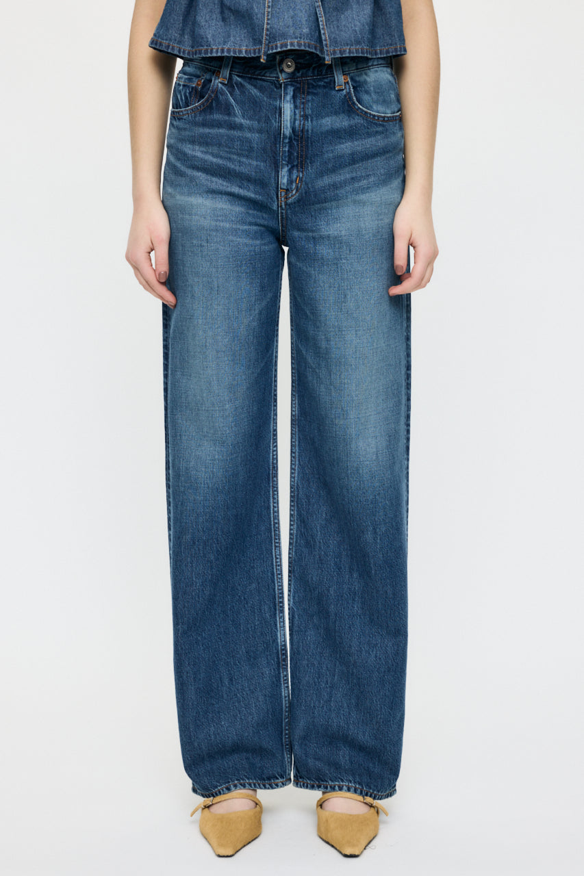 TENCEL DENIM STRAIGHT Blue / 23