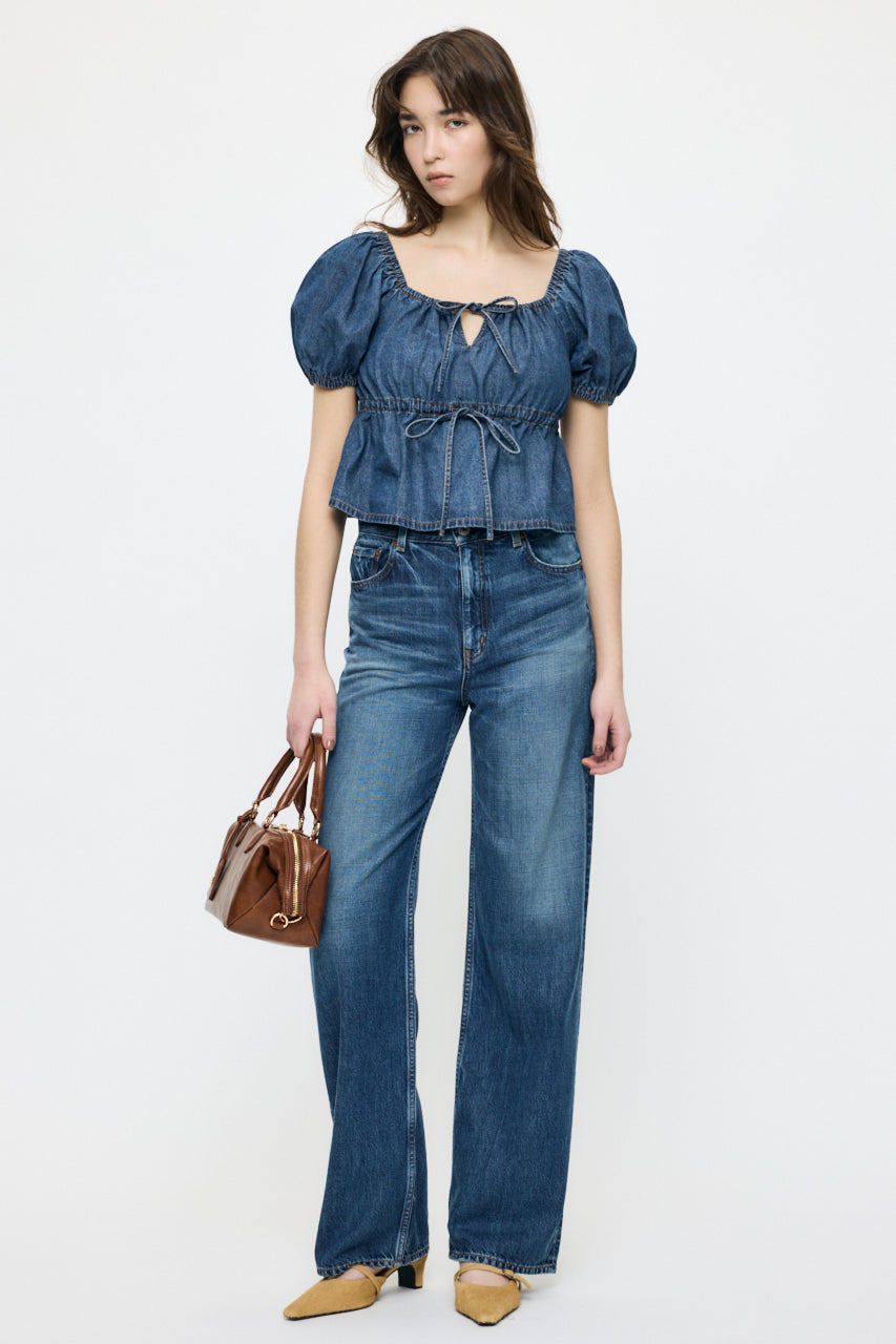 TENCEL DENIM STRAIGHT Blue / 23