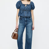 TENCEL DENIM STRAIGHT Blue / 23