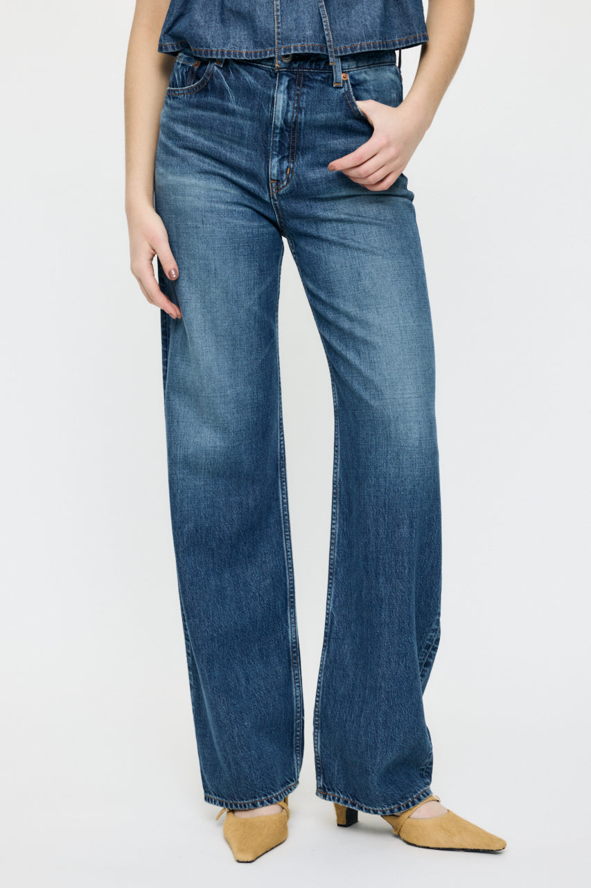 TENCEL DENIM STRAIGHT Blue / 23