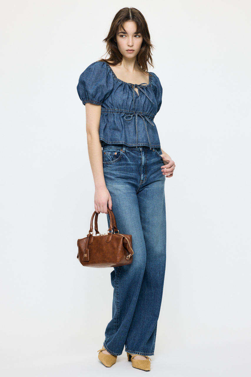 TENCEL DENIM STRAIGHT Blue / 23