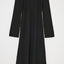 OPEN SHOULDER KNIT DRESS Black / 1 (S)