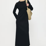 OPEN SHOULDER KNIT DRESS Black / 1 (S)