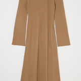 OPEN SHOULDER KNIT DRESS Light Beige / 1 (S)