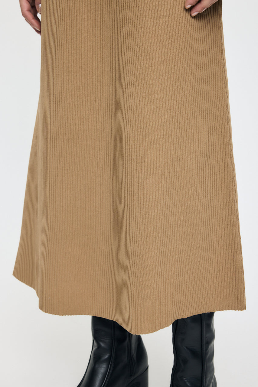 OPEN SHOULDER KNIT DRESS Light Beige / 1 (S)