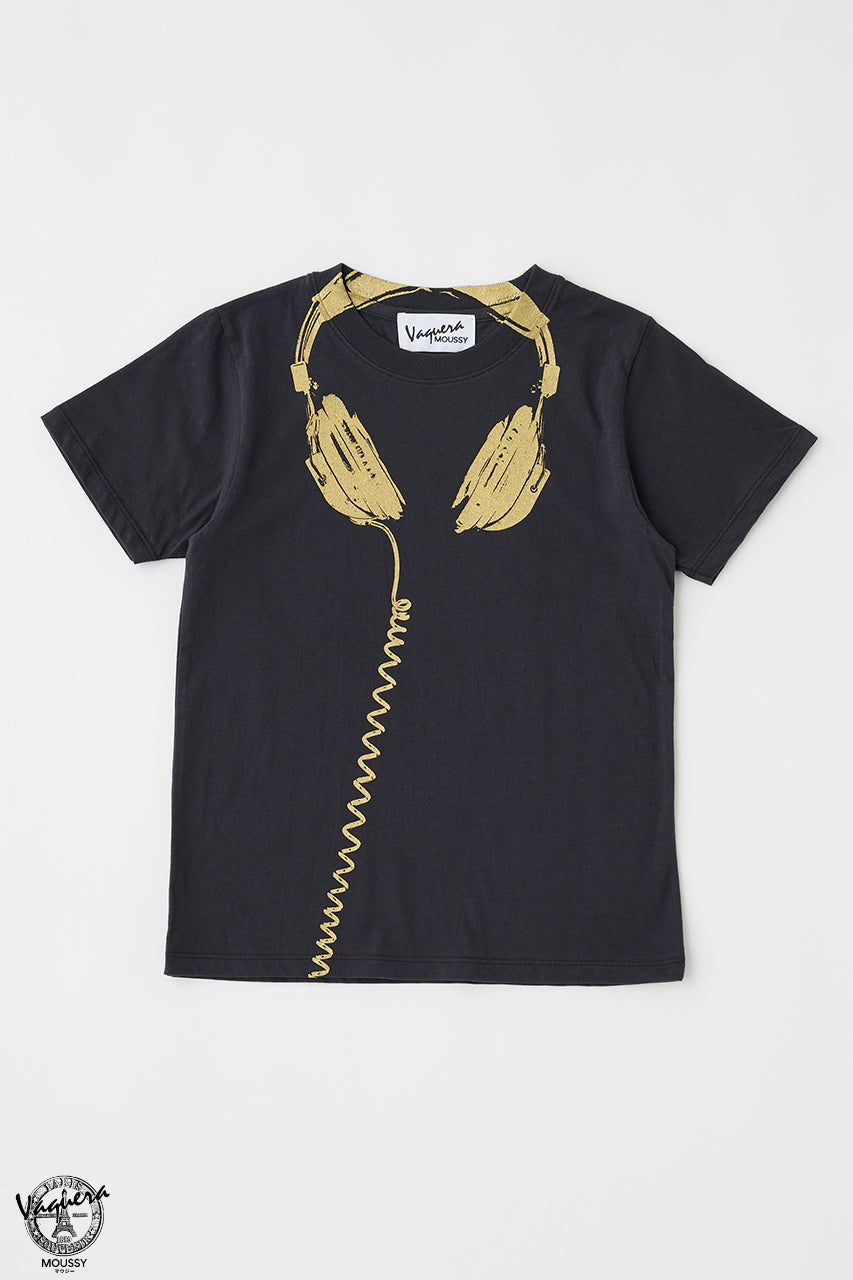 VQ TROMPE L'OEIL BABY TEE Black / S
