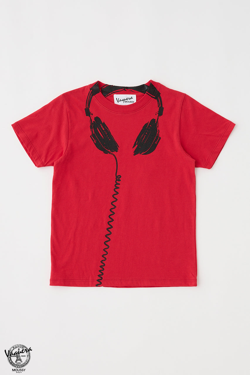 VQ TROMPE L'OEIL BABY TEE Red / S