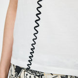VQ TROMPE L'OEIL BABY TEE White / S