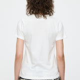 VQ TROMPE L'OEIL BABY TEE White / S