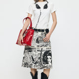 VQ TROMPE L'OEIL BABY TEE White / S