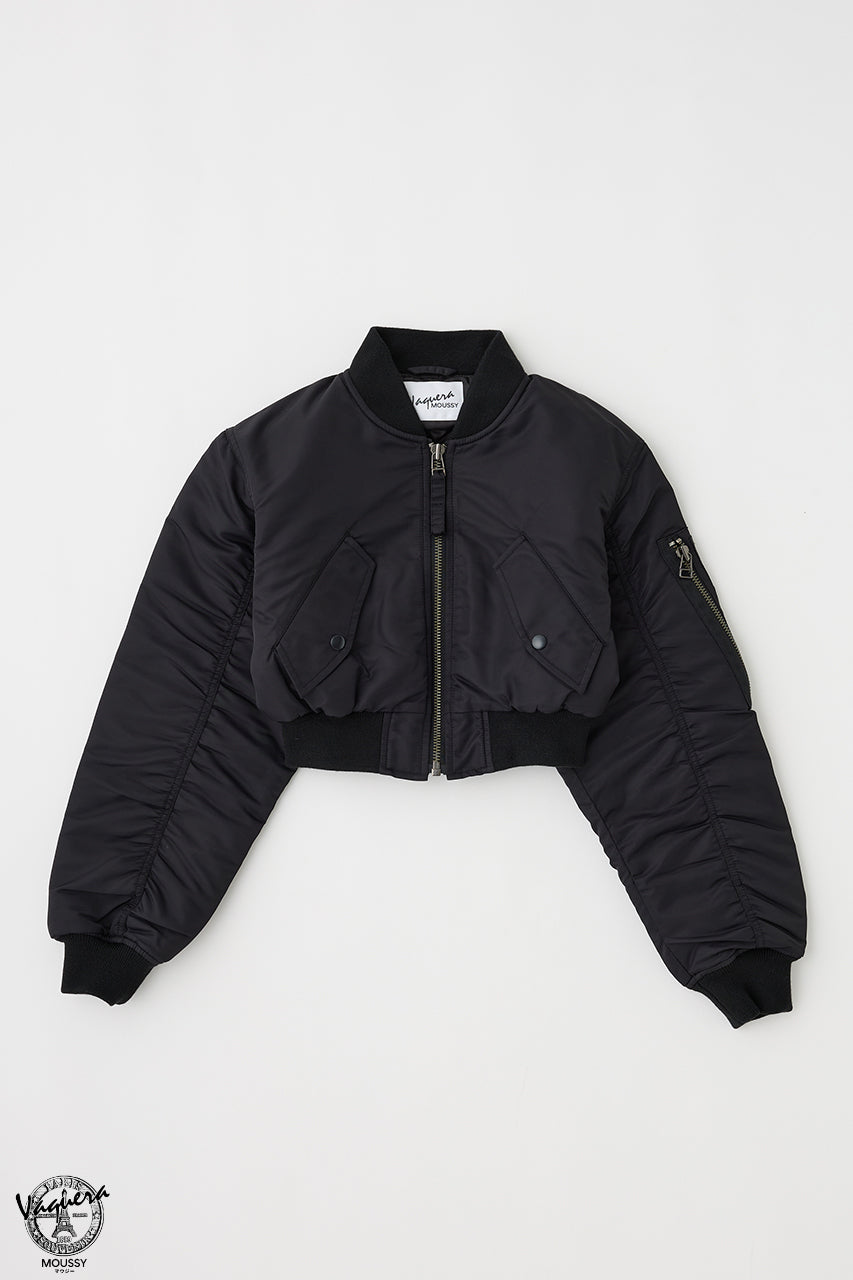 ジャケット・アウター black by moussy over size jacket マウジー MOUSSY OVER MA1 ジャケット （BLK） - ファッション通販