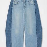 INSILENCE DOUBLE WAIST BAGGY Light Blue / 0 (XS)