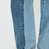 INSILENCE DOUBLE WAIST BAGGY Light Blue / 0 (XS)