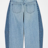 INSILENCE DOUBLE WAIST BAGGY Light Blue / 0 (XS)
